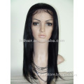 Lace front wig indian virgin hair natural color